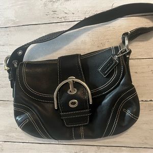 Coach Black leather Purse